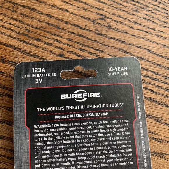 123a Lithium Battery Set of 2 - Picture 4 of 4